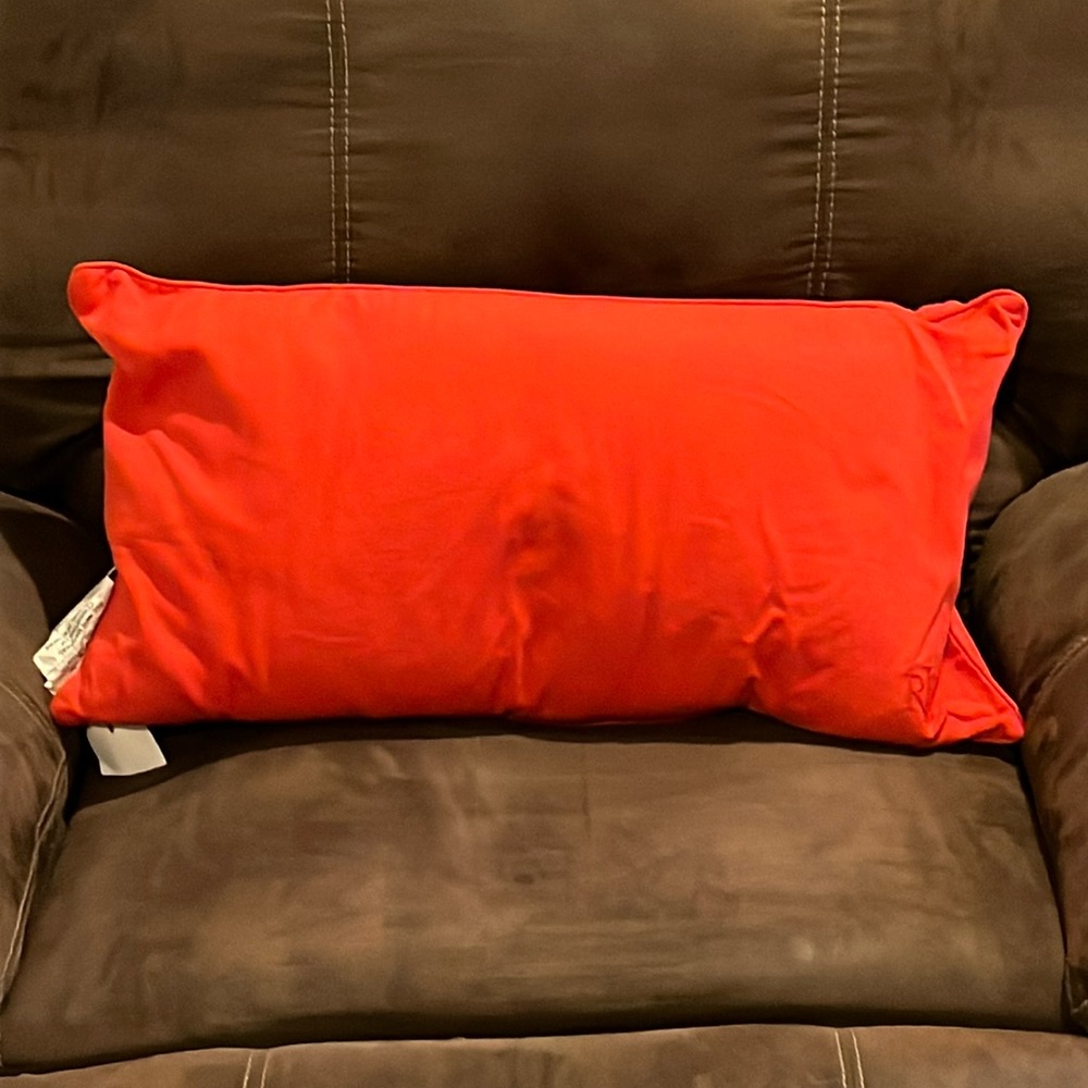 Ralph Lauren Oblong Throw Pillow 14”x26” Tomato new